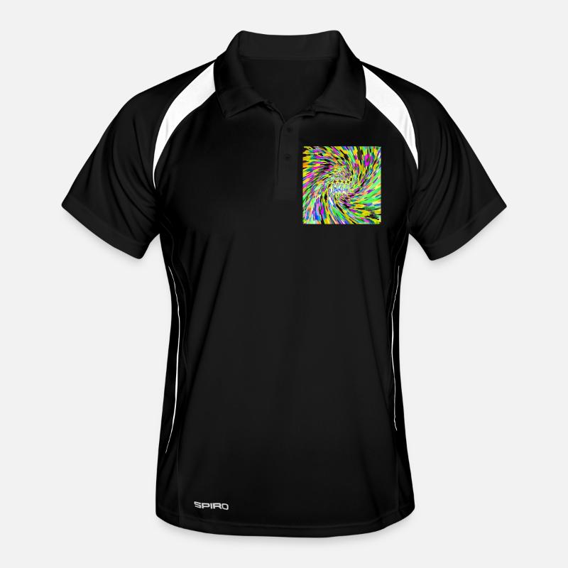 Psychedelic vortex Men's Polo breathable