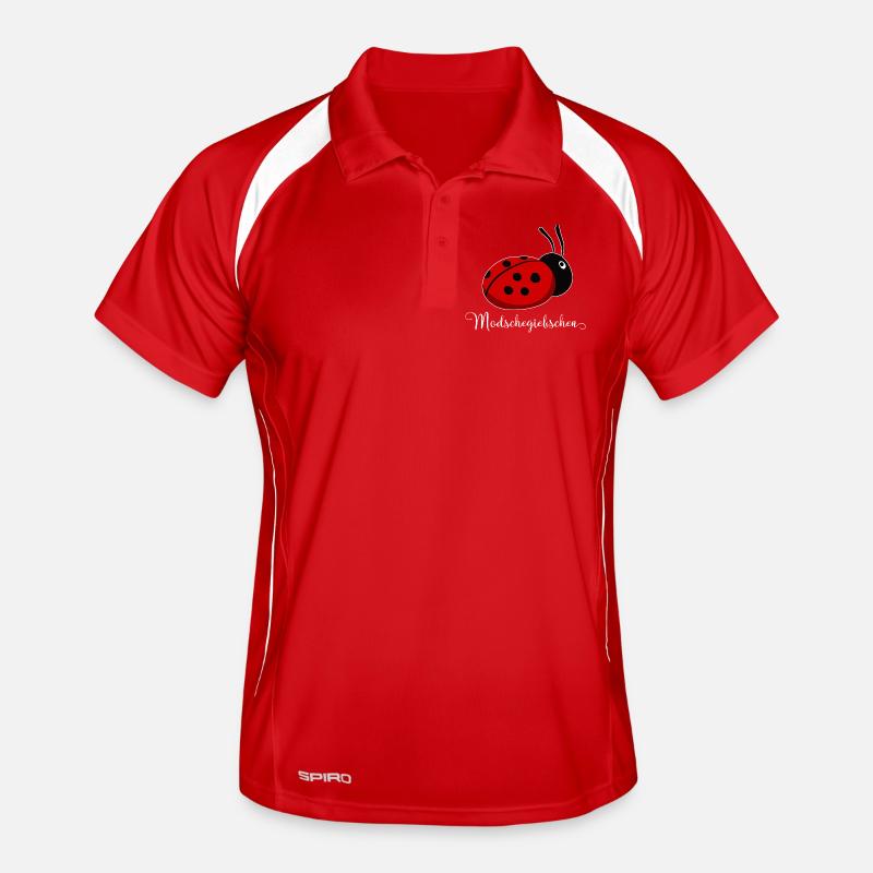 Modschegiebchen Ladybug Saxon Gift Idea Men's Polo breathable