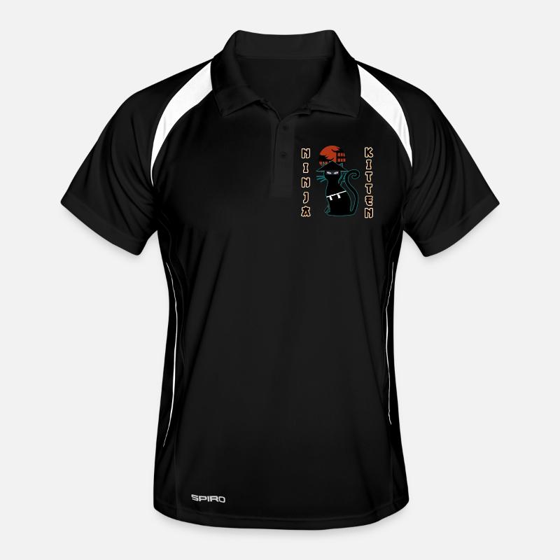 Ninja chat samouraï minou assassin minou miaou Polo respirant Homme