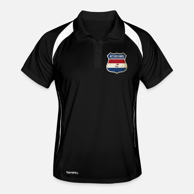 Design du drapeau des Pays-Bas Polo respirant Homme