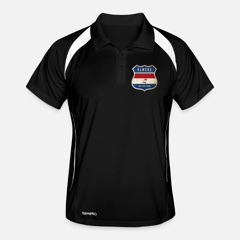 Design du blason d'Almere, Pays-Bas Polo respirant Homme