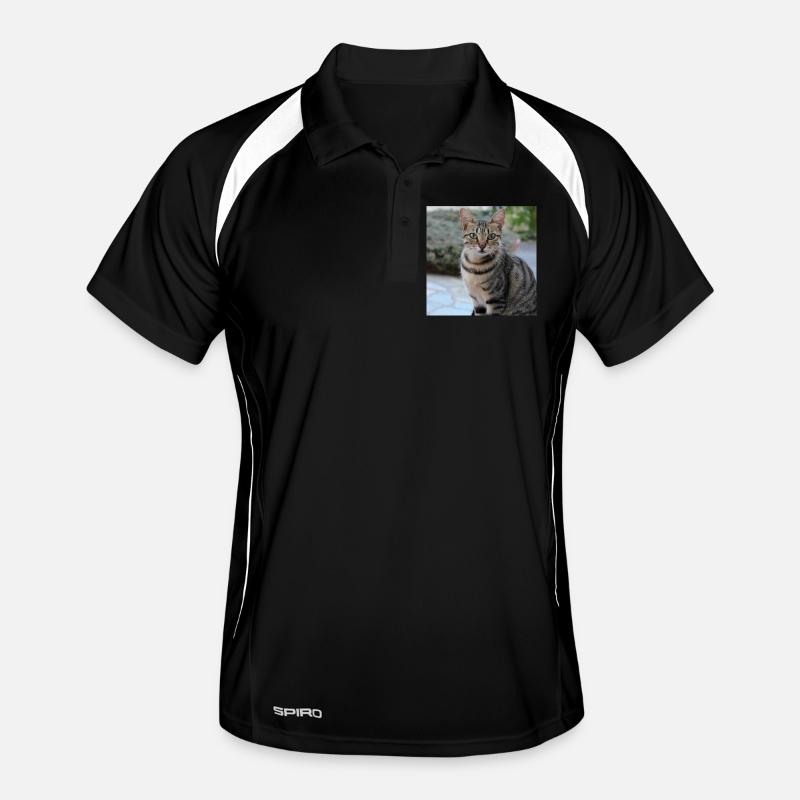 Cat Kitten Poster Square Cat Poster Men's Polo breathable