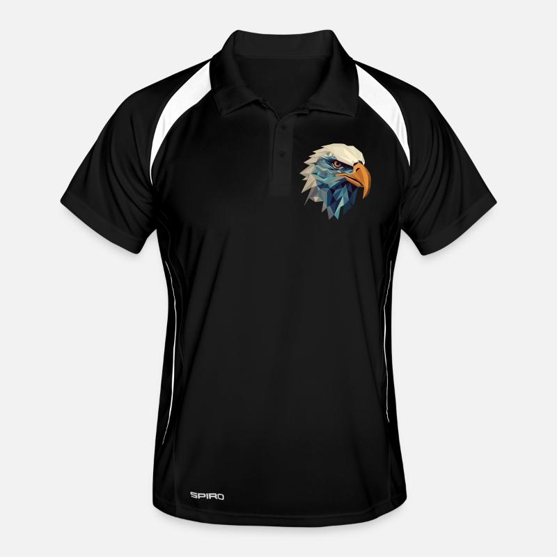 Stylized, geometric eagle Men's Polo breathable