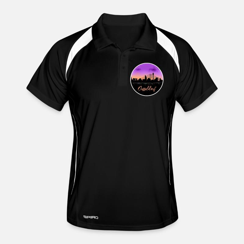 Dusseldorf Fine Skyline Polo respirant Homme