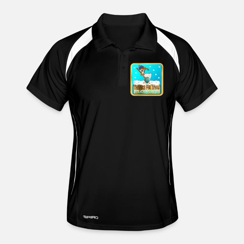 WINTER CHICKEN - THANKS FOR SNOW PLOWING Men's Polo breathable