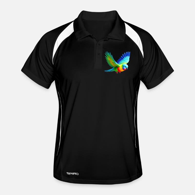 Regenbogensittich (03) Männer Polo atmungsaktiv