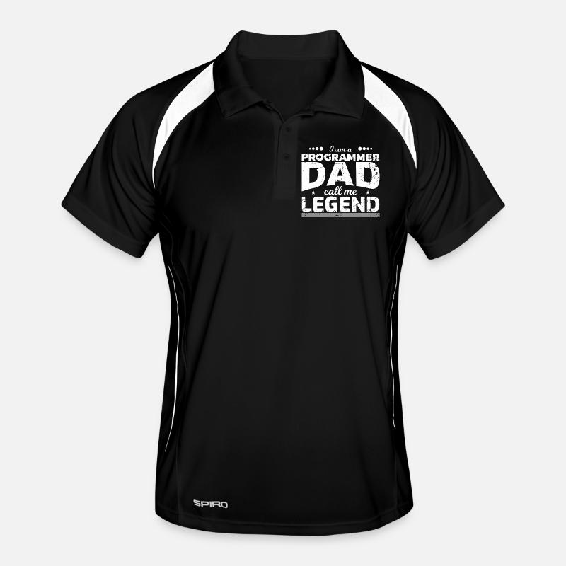 Coder Dad - Men's Polo breathable - black/white