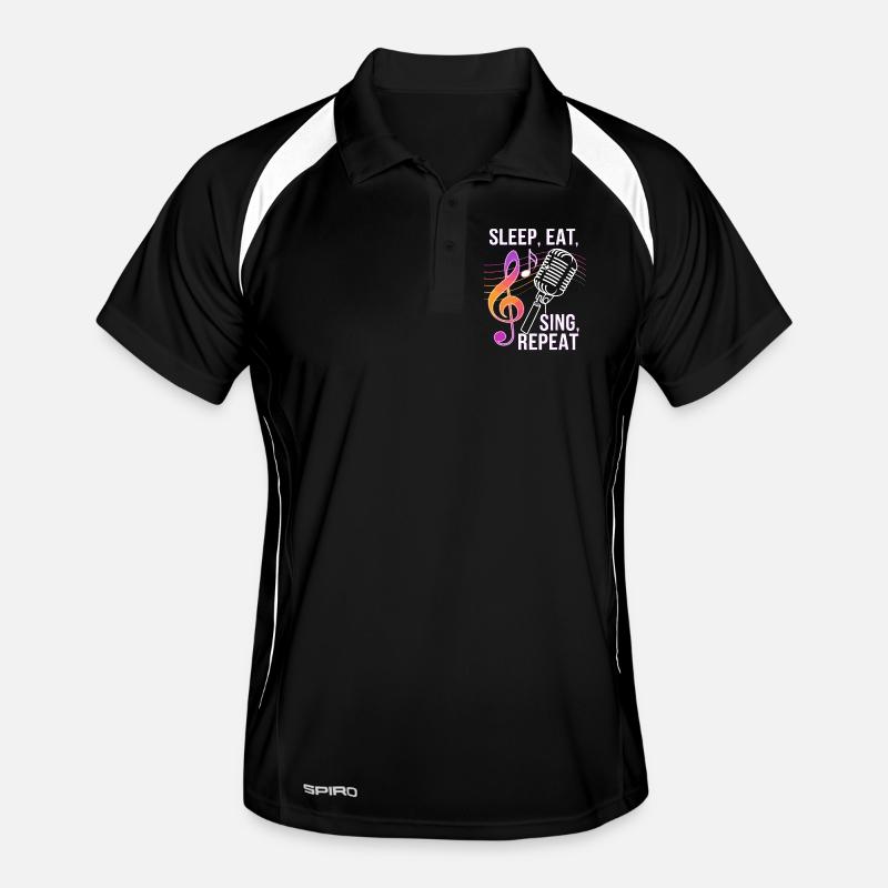 Dormir Manger Chanter Répéter Polo respirant Homme
