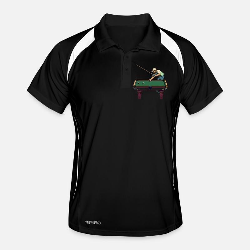 Billiard Player Pixel Art Men's Polo breathable