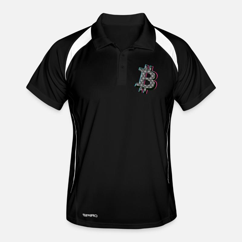 Bitcoin B Popart Männer Polo atmungsaktiv