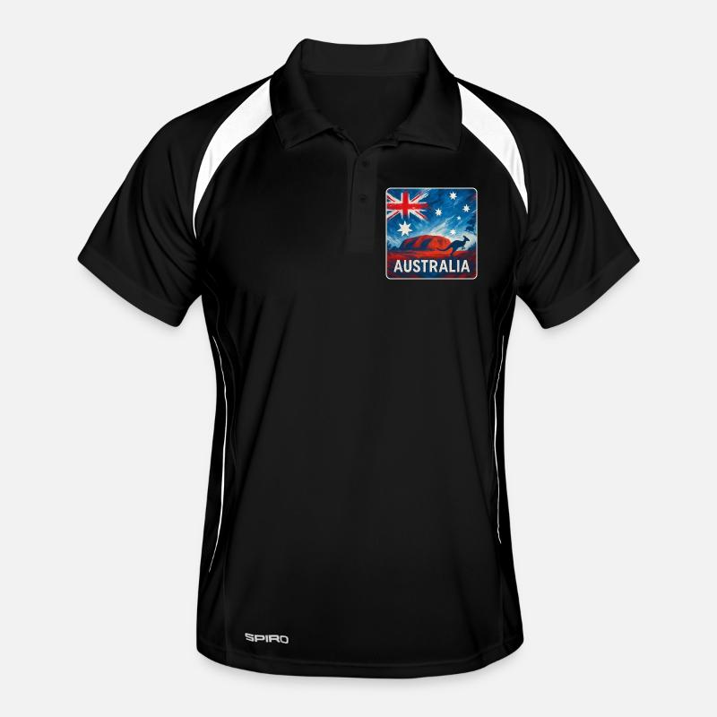 Australien Outback Design Männer Polo atmungsaktiv