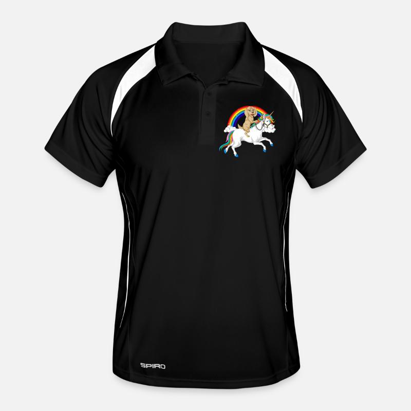 Griffonnage doré Polo respirant Homme