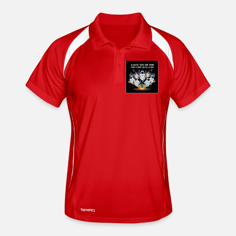 AI Ghosts: Trick or Stream! Men's Polo breathable
