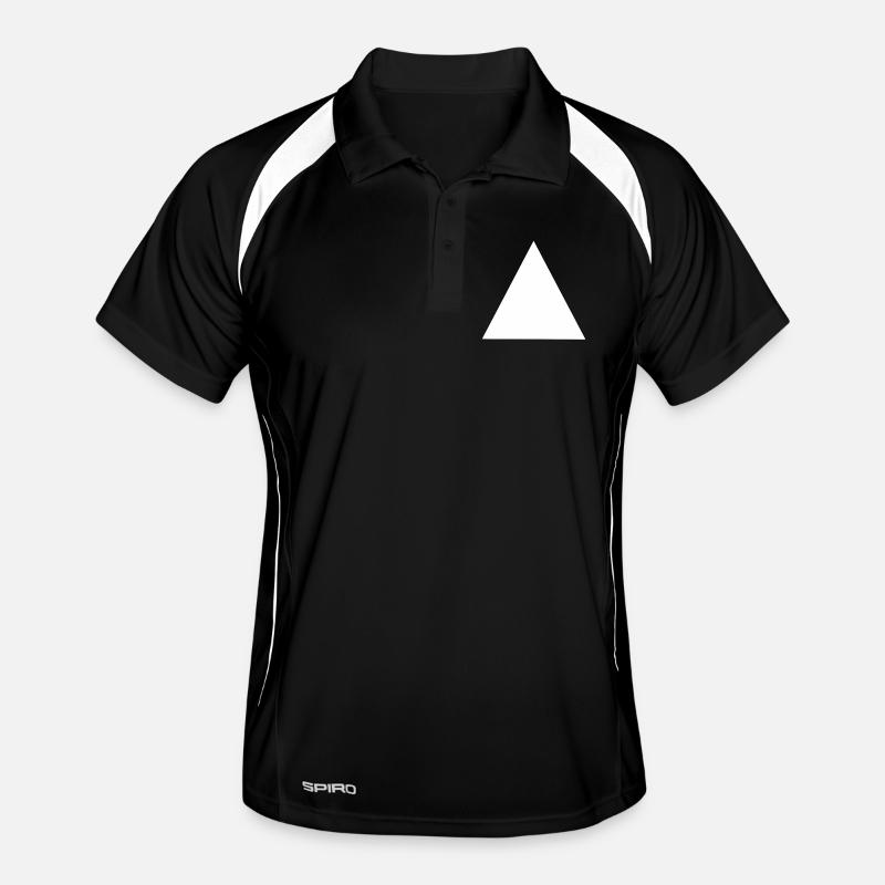 Composition abstraite de triangles géométriques Polo respirant Homme