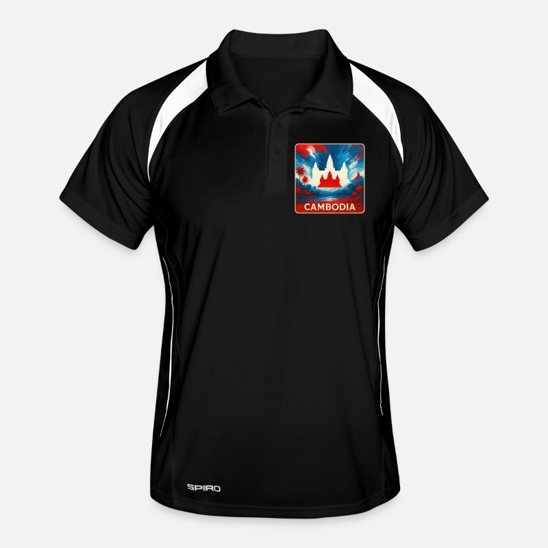 Cambodia – Angkor Wat Design Men's Polo breathable