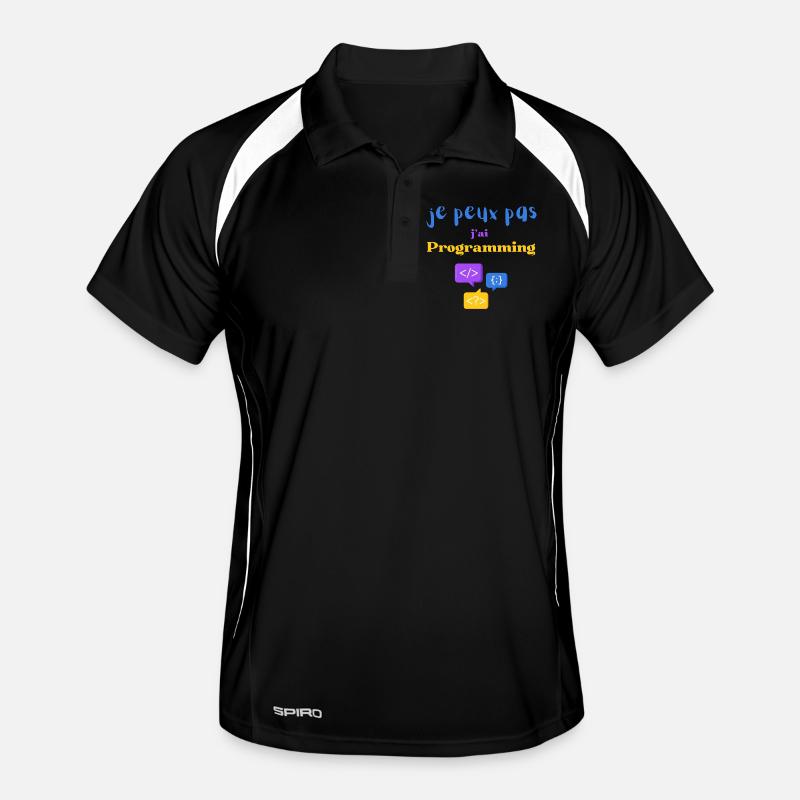 I can't I have Programming Men's Polo breathable