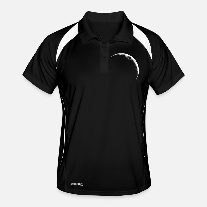Crescent Moon, Celestial Moon Men's Polo breathable