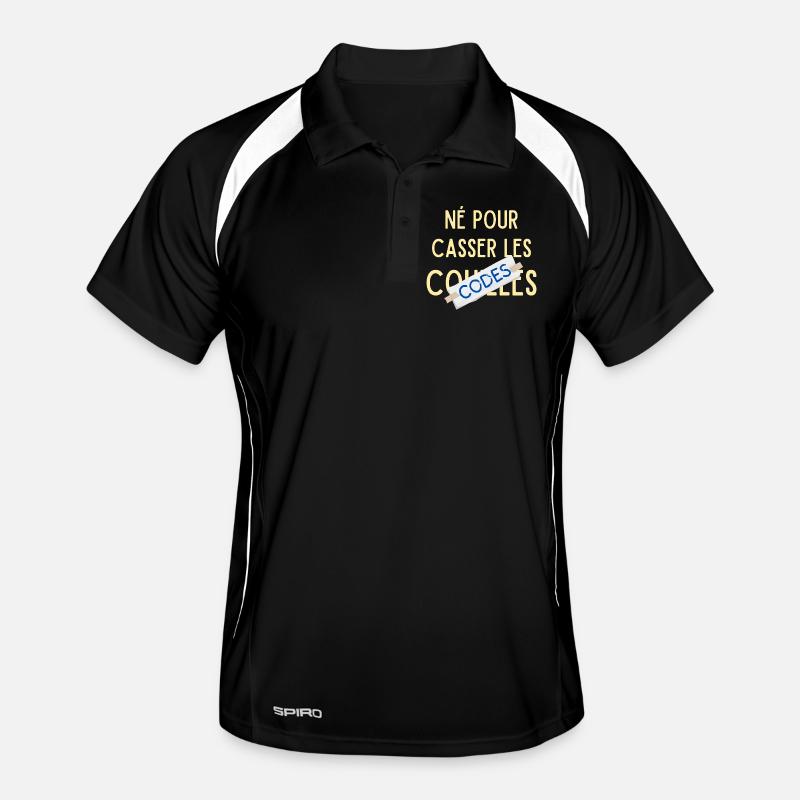 Né pour casser les codes Polo respirant Homme
