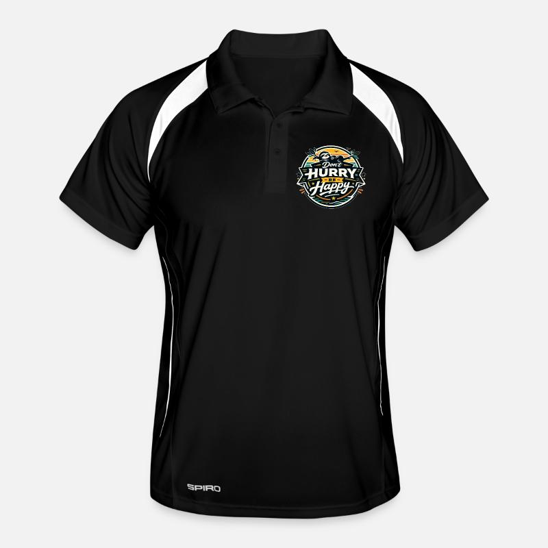 Dont Hurry Be Happy Sloth Männer Polo atmungsaktiv