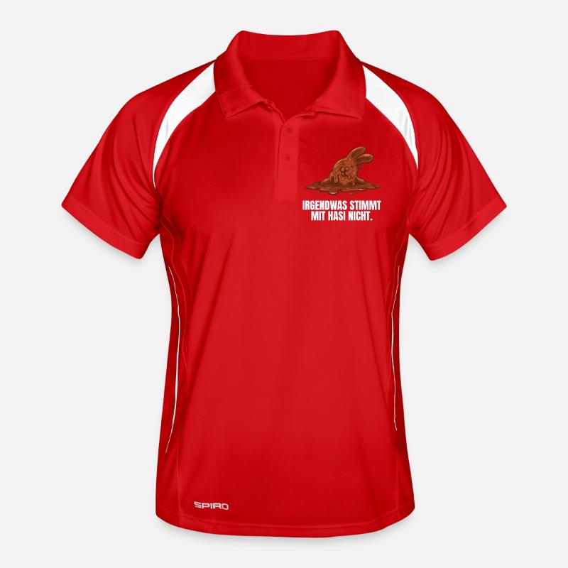Chocolate bunny Easter Men's Polo breathable