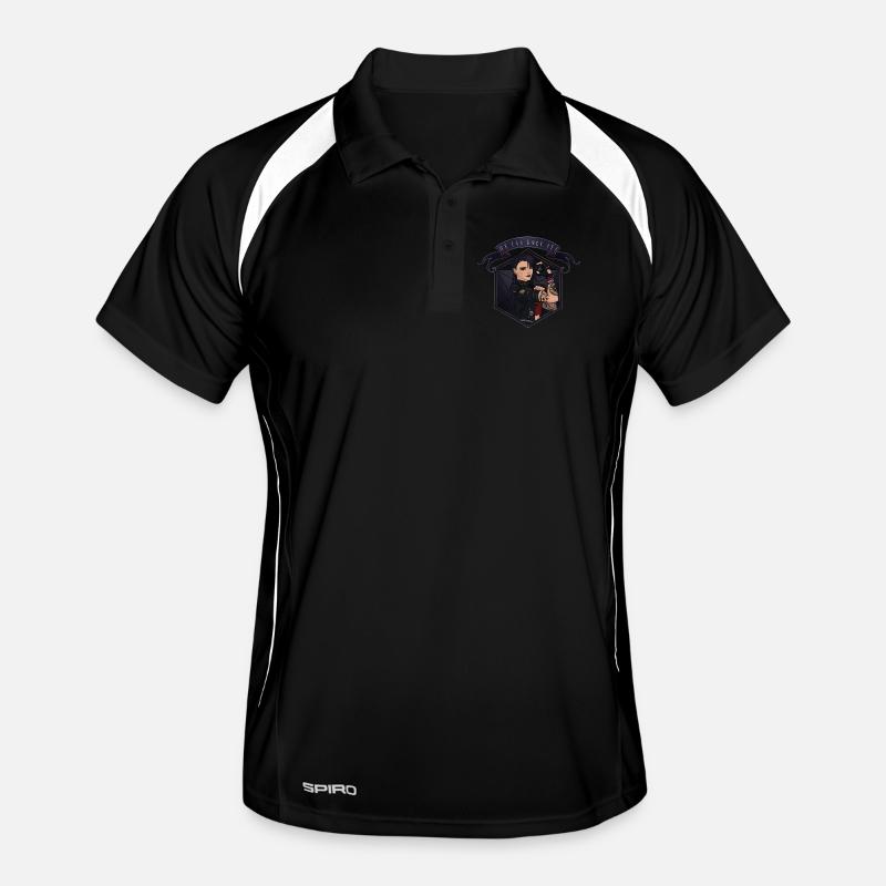 We can ROLL it! White Men's Polo breathable