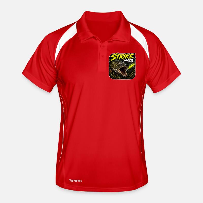 Conception de la pêche au brochet en mode Strike Polo respirant Homme