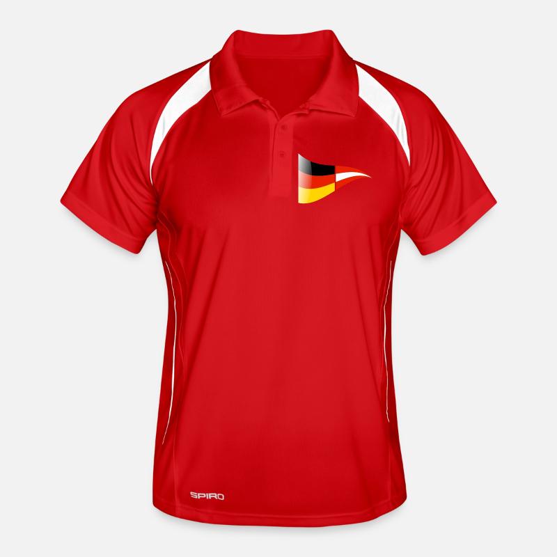 Drapeau germano-autrichien Polo respirant Homme