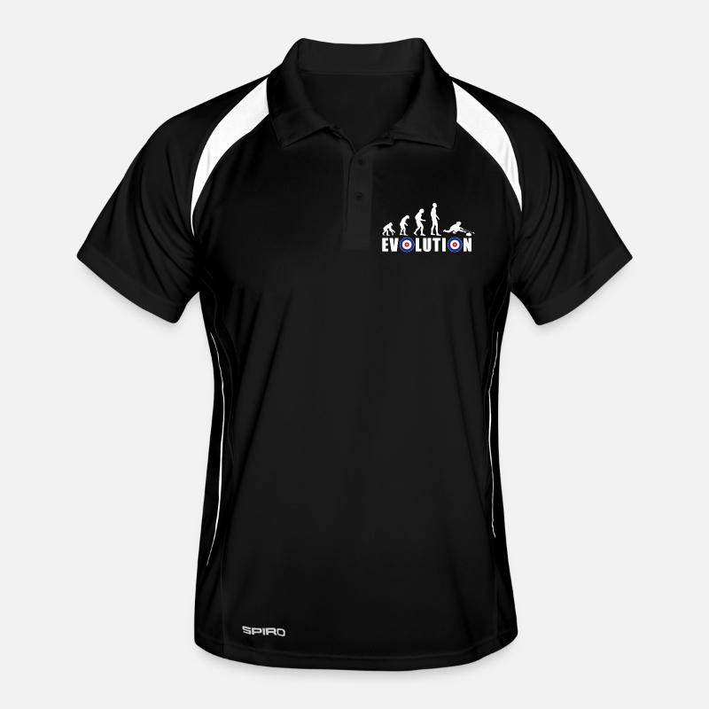 EVOLUTION CURLING Eisstockschießen Geschenk Winter Männer Polo atmungsaktiv