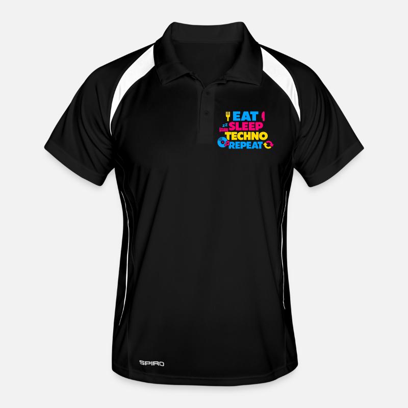 Mange Sommeil Techno Explosion Répétée des Couleurs Polo respirant Homme