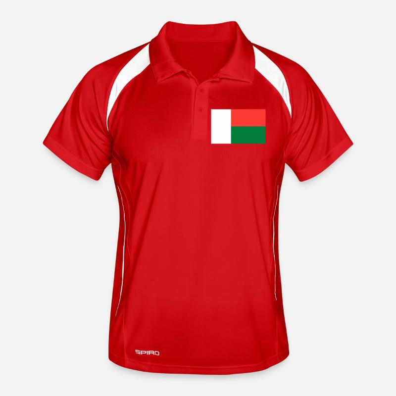 Madagascar flag Men's Polo breathable