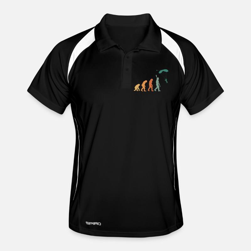 Evolution Retro Paragliding Men's Polo breathable