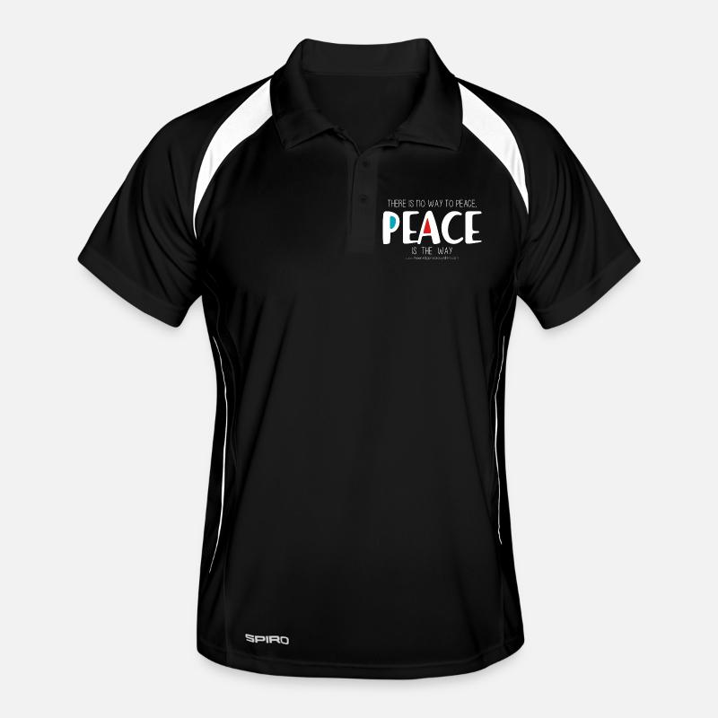 Peace 2 (dunkel) Männer Polo atmungsaktiv