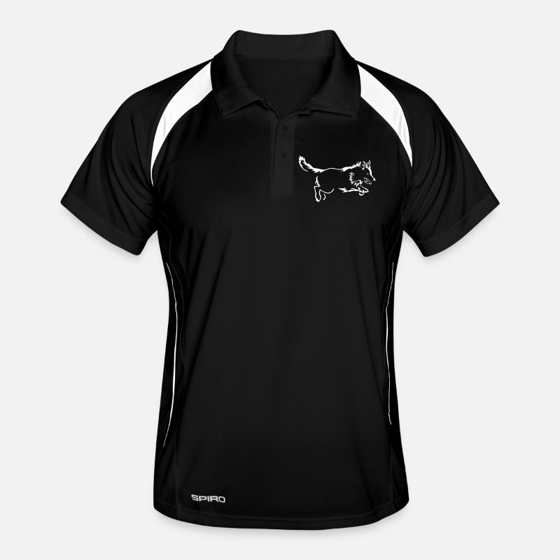 German Shepherd "Black Edition" Men's Polo breathable