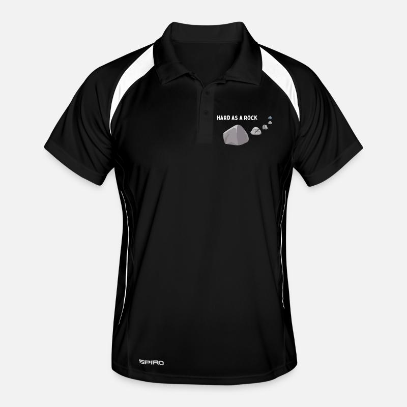 Hart wie ein Stein Männer Polo atmungsaktiv