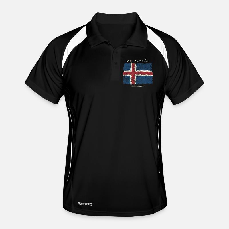 Iceland Reykjavik Men's Polo breathable