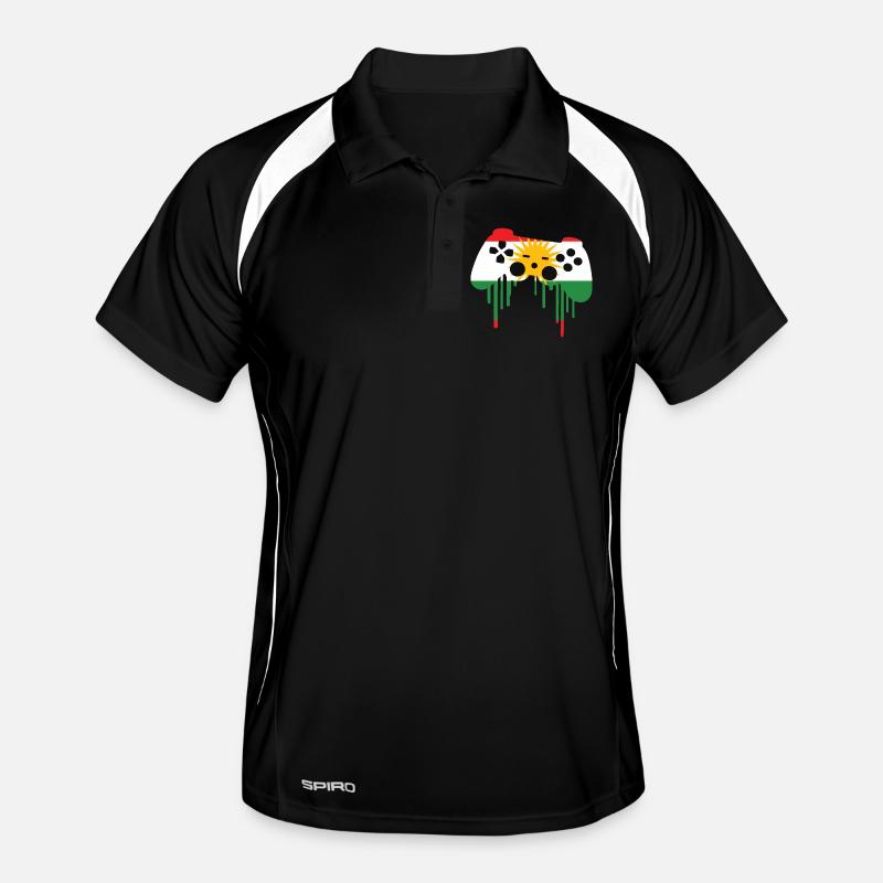 Drapeau de jeu kurde Polo respirant Homme