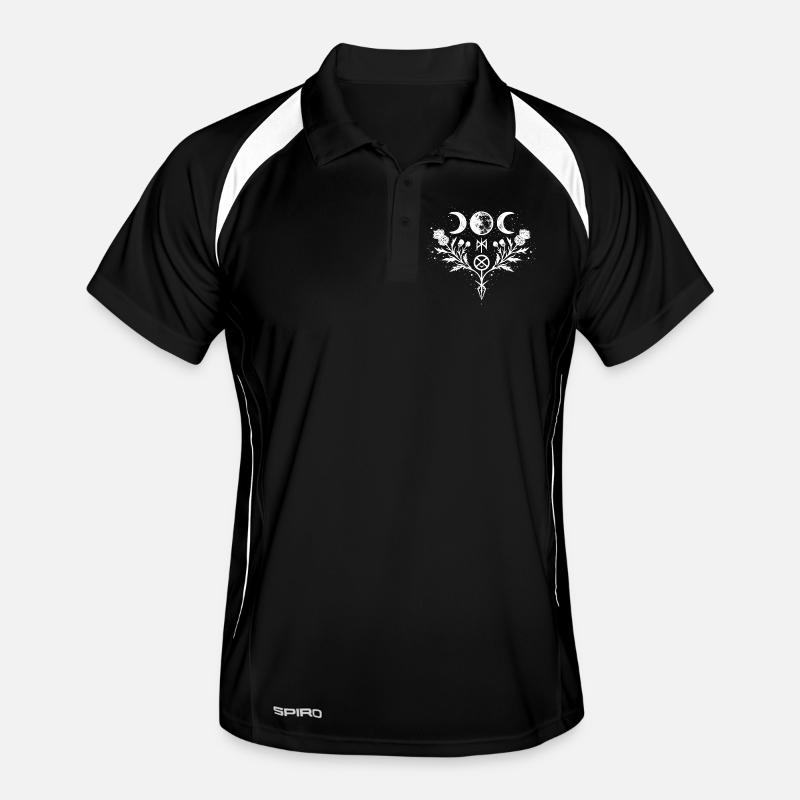 Celestial Sigil Flora - Men's Polo breathable - black/white