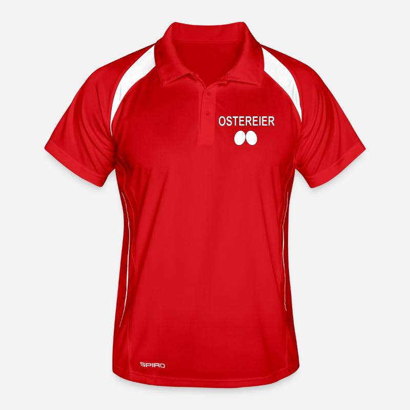 Ostereier -Design 2 Eier Geschenk Männer Polo atmungsaktiv