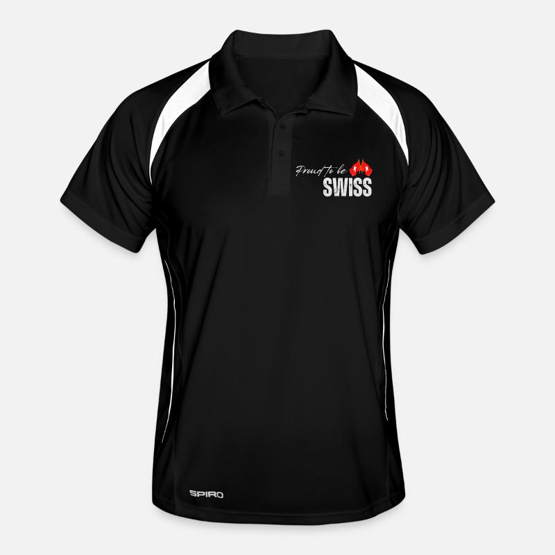 Stolzer Schweizer, ich liebe die Schweiz Männer Polo atmungsaktiv