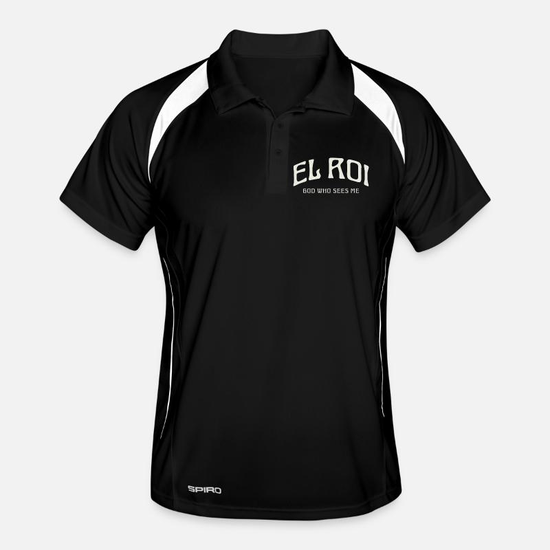 EL ROI Gott, der mich sieht. Männer Polo atmungsaktiv