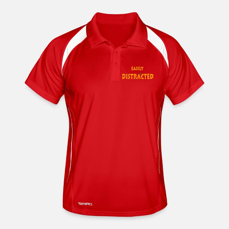 Easily Distracted Men's Polo breathable