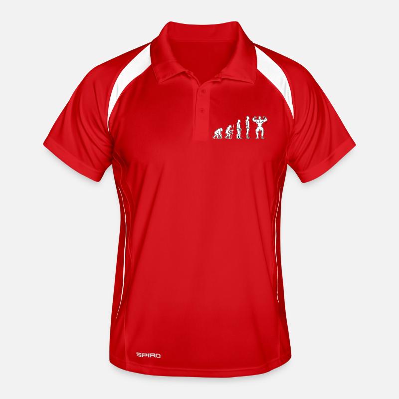 Évolution Fitness – Force au lieu de stagnation Polo respirant Homme