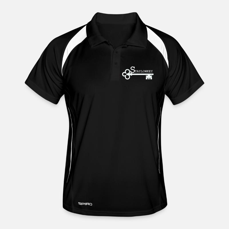 Stay Low Key Key Illustration Men's Polo breathable