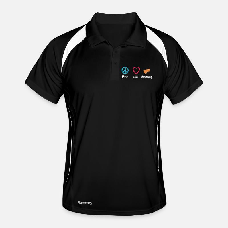 Paix Amour Apiculture Polo respirant Homme