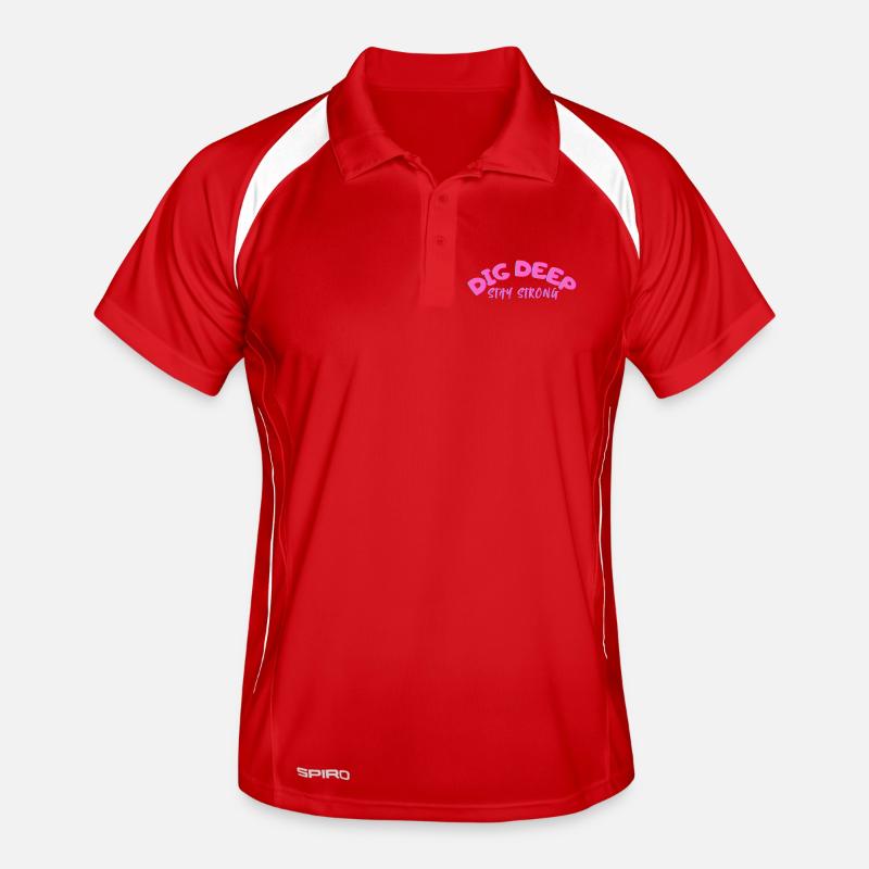 Dig-Deep Stay Strong Men's Polo breathable