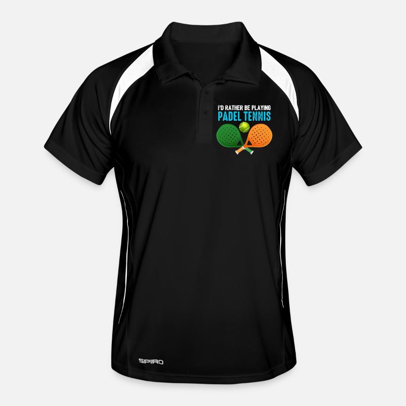 Padel Id Rather Be Playing Padel Tennis Men's Polo breathable