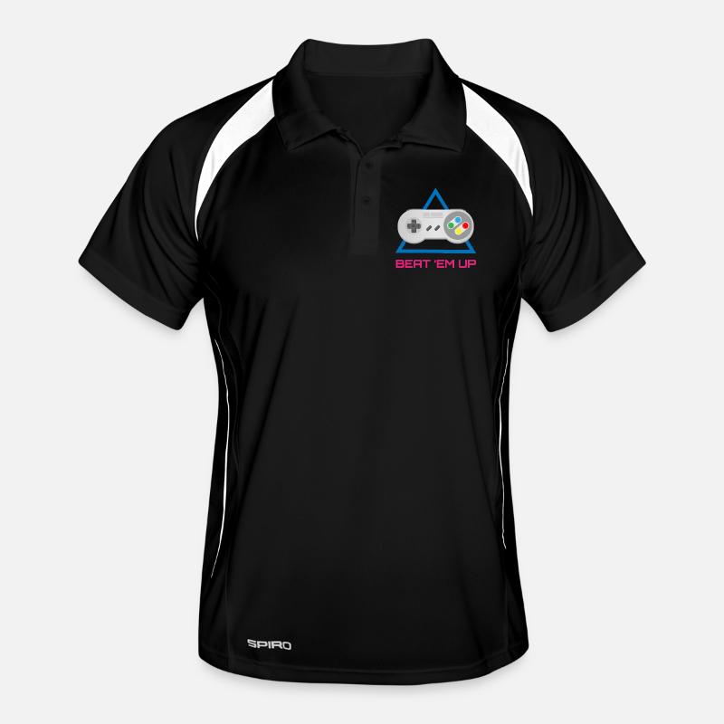 Retro Gamer Controller – Jeu vidéo d’arcade Polo respirant Homme