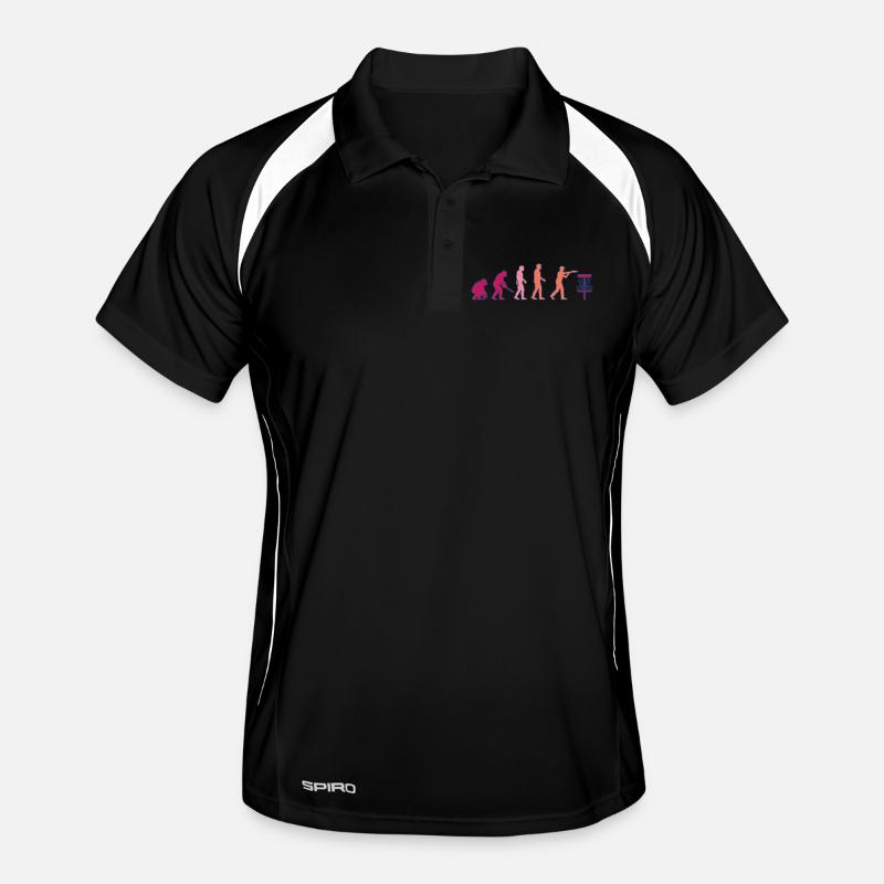 Disc Golf Evolution Drôle de Disc Golfeur Flying Disc Polo respirant Homme