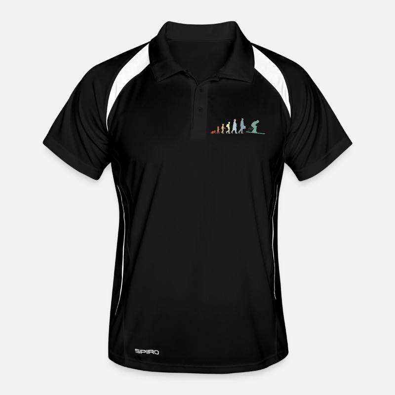 Evolution des Skisports Männer Polo atmungsaktiv