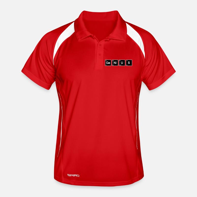 Genius Geek science (Noir) Polo respirant Homme